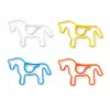 Clips para papel creativos con forma de caballo, clips para papel metálicos de animales coloridos, papelería de oficina, disponibles para venta al por mayor desde una fábrica de confianza