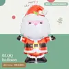 Nueva Serie de Decoración para Fiesta Navideña Mini Muñeco de Nieve, Anciano, Reno, Árbol de Navidad Globos de Papel de Aluminio Serie Navideña