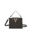Bolso pequeño cuadrado para mujer con estampado de letras, simple, elegante, casual, retro, único, nuevo 2026, gran capacidad, de hombro y cruzado