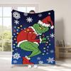 Manta Popular de Cuatro Estaciones Transfronteriza de Comercio Exterior Verde Navideño Peluda Grinch Manta de Franela Manta para Siesta con Aire Acondicionado