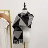 Cachecol de Imitação de Caxemira Saturno Versátil de Alta Qualidade para Mulheres, Xale de Outono e Inverno Carta Dupla Face, Tamanho Grande, Quente e Grosso