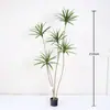 Estilo de Lujo Ligero Planta Verde Simulada Madera Milenaria Árbol Falso en Maceta Decoraciones de Pie para Interior Sala de Estar Planta Biónica Paisajismo