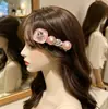 Presilha de Cabelo Azul com Strass de Alta Qualidade para Mulheres 2026 Novo Estilo Presilha Lateral para Franja e Cabelos Finos, Presilha Bico de Pato de Temperamento Luxo Leve para Meninas