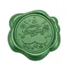 Adesivo de carimbo de cera de vedação verde pinho Série de Natal adesivo de selo para decoração de envelope convite garrafa de vinho presente