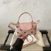 Bolsa de mão patchwork em jeans lavado estilo americano e couro PU, versátil para uso diário, bolsa feminina leve de ombro e transversal