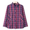 Camisas de Cuadros de Primavera para Mujeres de Mediana Edad y Mayores, Nuevos Tops de Primavera y Otoño para Madres, Camisas de Manga Larga para Abuela, Talla Grande