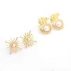 Novedades Moda Europea y Americana Transfronteriza Pendientes de Acero Inoxidable Lujo Ligero Diseño de Alta Gama Pendientes Largos con Perlas Pendientes