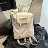 Mochila Outono Estilo Coreano Laço Menina 2025 Novo Estilo Literária Pequena Fresca Estilo Preppy Renda Mochila Pequena para Mulheres