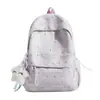 Bolsa Mochila Dupla INS Japonesa Nova de Alto Valor Doce Fresca Estrela Iridescente para Alunos do Ensino Fundamental II e Médio Mochila Escolar Casual