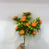 Ramas Pequeñas de Frutas Artificiales, Racimos de Fresas de 5 Ramas, Flores Falsas, Ramo de Flores DIY de Rama de Fruta, Decoración de Sala de Estar, Granada para Año Nuevo