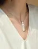 Design de Nicho Simples e Calmo Colar Feminino Fresco e Simples Colar Longo para o Trabalho Versátil Irregular Colar Humanoide