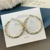 Pendientes de Círculo Irregular con Textura de Moda Transfronteriza Estilo Popular Caliente Moda Europea y Americana Pendientes Personalizados de Círculo para Mujer