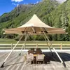 Sombrero de Paja Pequeño Tienda de Campaña Exterior Parasol Boda Playa Campamento Pequeño Dosel Estilo Indio Campamento para Todas las Estaciones