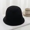 Chapéu feminino outono e inverno chapéu de pescador de lã com grãos menina bonita chapéu de pescador fofo doce menina pequena estilo coreano versátil