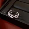 Anillo Abierto de Cerdo Nariz Dorada Real de 14K, Diseño Europeo y Americano, Anillo de Dedo Índice Nicho, Joyería Simple y de Alta Gama