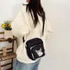 Bolso Pequeño Cuadrado Nuevo, Elegante y Lindo para Niñas, con Diseños de Kuromi y My Melody, Bolso Cruzado Versátil de Lona, Bolso de Hombro para Niños