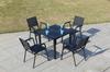 Mesa y silla de exterior transfronteriza patio mesa de madera plástica silla de madera plástica ocio al aire libre Villa al aire libre jardín exterior mesa y silla de comedor