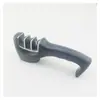Afilador de ángulo fijo de piedra de afilar de tres secciones con cabeza cuadrada, suministro de fábrica, afilador multifuncional para cocina doméstica.