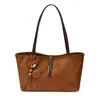 Bolsa Tote de Gran Capacidad Diseño Retro de Nicho Otoño 2026 Nuevo Bolso de Hombro Sencillo de Color Sólido para el Trabajo y el Viaje Diario