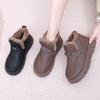 Botas de Nieve Birkenstock Zapatos para Mujer en Otoño e Invierno Zapatos de Mujer Forrados de Lana Zapatos de Algodón para Mujer Zapatos sin Cordones con Suela Gruesa Zapatos de Madre Zapatos de Moda que Aumentan la Altura