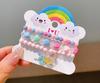 Pulsera Acrílica para Niños de Venta Caliente Transfronteriza con Cuentas a Mano Colorida de Dibujos Animados Fruta Niñita Versátil Juego de Joyería