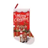 Calcetín Navideño Estampado Digital Transfronterizo Bolsa de Regalo de Papá Noel Roja Bolsa de Dulces Árbol de Navidad Chimenea Decoración Colgante