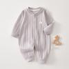 Macacão de bebê recém-nascido roupas de algodão pijama de manga comprida primavera e outono bebê recém-nascido outono chapéu escalada desgaste