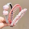 Diadema de mezclilla con orejas de conejo para niñas, lindos accesorios para el cabello, horquilla, tocado de princesa con dientes antideslizantes