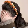 Tiara Dentada de Coroa Alta para Mulheres 2025 Nova Simples de Tecido Versátil Grampo Antiderrapante Tiara para Uso Diário Pacote de Cabelo