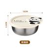 Caja de Condimentos de Acero Inoxidable 304 de Dibujos Animados para el Hogar, Picnic de Campamento, Portátil, Subempaque de Salsa, Taza para Dips, Redonda con Tapa