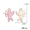 Serie de San Valentín Goteo de Aceite Corazón Rojo y Rosa Accesorios para Joyería DIY Pendientes Pulseras Colgantes Aleación Materiales Decorativos