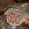 Serie Edición Grande Xinyuyan Pegatinas de Paisaje Estilo Antiguo Estilo Chino Escenas en Miniatura 3D Dibujos Animados Alivio del Estrés Manualidades DIY