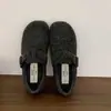 Zapatos Birkenstock con forro de felpa para mujer, invierno, grises, zapatos individuales, nuevo estilo, versión coreana, zapatos de algodón cálidos, zapatos peludos, mocasines de suela gruesa que aumentan la altura