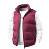 Chaleco Ligero para Hombre de Invierno con Cuello Alto Acolchado Cálido Chaqueta Cardigan Talla Grande Chaleco Holgado Ropa de Algodón Chaqueta Exterior con Cremallera