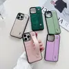 Correa de Muñeca con Patrón de Cocodrilo Adecuada para Funda de Teléfono de Cuero de Cobertura Total Apple 17Pro/16Promax, Funda Protectora de Cobertura Total Anti-Caídas