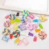32 Sacolas da Sorte de Resina, Enchimentos para Slime, Pirulitos, Doces de Urso Simulados, Pingentes para Celular, Pacote de Material para DIY