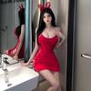 Fábrica de Lingerie Sensual Ailuruyu Camisola Pura Desejo Sexy para Mulheres Camisola Erótica Vestido Justo Quente e Sedutor