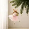 Adornos navideños con forma de asta de ángel para niña, colgante de dibujos animados, adornos colgantes, accesorios para vestido, venta al por mayor