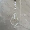 Cortina de Cuentas Colgantes de Cristal Cortina de Puerta Decoración Cadena de Cuentas para Boda Bola de Cristal con Cuentas Tira Larga de Iluminación Accesorios DIY