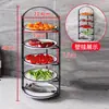 Estante de Almacenamiento Plegable Multifuncional para Encimera de Cocina, Organizador de Encimera, Estante de Pared, Plato de Preparación Multicapa para Colocar Alimentos