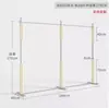 Estante de Exhibición para Tienda de Ropa Estante Creativo de Madera Acero Inoxidable Montado en Pared Colgador de Ropa Montado en Pared Perchero de Ropa de Pie