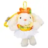 Chaveiro de Pelúcia Criativo de Desenho Animado Vestido de Princesa Coelho de Orelha Longa Fofo Pingente para Mochila de Coelho Estudante Pequeno Presente
