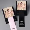 La plantilla de etiqueta colgante se puede agregar con texto e imágenes Etiqueta colgante para mujer de alta calidad estándar de lavado al agua cuello estándar botón anti-desmontaje hecho a medida