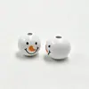 Acessórios DIY Natal 20mm Cabeça de Boneco de Neve Branco Contas de Madeira Barriga de Boneco de Neve Contas Soltas Contas de Madeira Acessórios de Contas Soltas Feitos à Mão