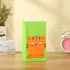 Saco de Papel com Estampa de Animal Desenho Logo Sacola de Papel Kraft para Atacado Sacola de Compras com Adesivo Embalagem Sacola de Presente