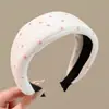 Diadema retro de corona alta para mujer, simple y elegante, diadema de ala ancha que no estrangula el cabello, accesorio para el cabello de moda estilo coreano