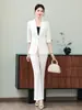 Nuevo Blazer Delgado de Moda Casual Estilo Coreano para Mujer Primavera/Verano con Pantalones de Pierna Ancha y Shorts