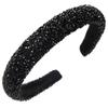 Corea del Sur Temperamento Diamante Completo Esponja Aro para el Cabello para Mujer Moda de Celebridad de Internet Color Caramelo Aro para el Cabello de Presión Pequeño Transparente Nuevo Accesorios para el Cabello para la Parte Superior Craneal