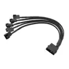 Cable Adaptador de Alimentación para Ventilador de Gabinete de 4 pines IDE a 4 pines Pequeño Cable de Extensión de Alimentación para Ventilador de CPU