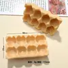 Huevos simulados en miniatura, huevos de codorniz, accesorios de resina para caja de huevos para casa de muñecas DIY, cocina en miniatura, casa de juegos, decoraciones